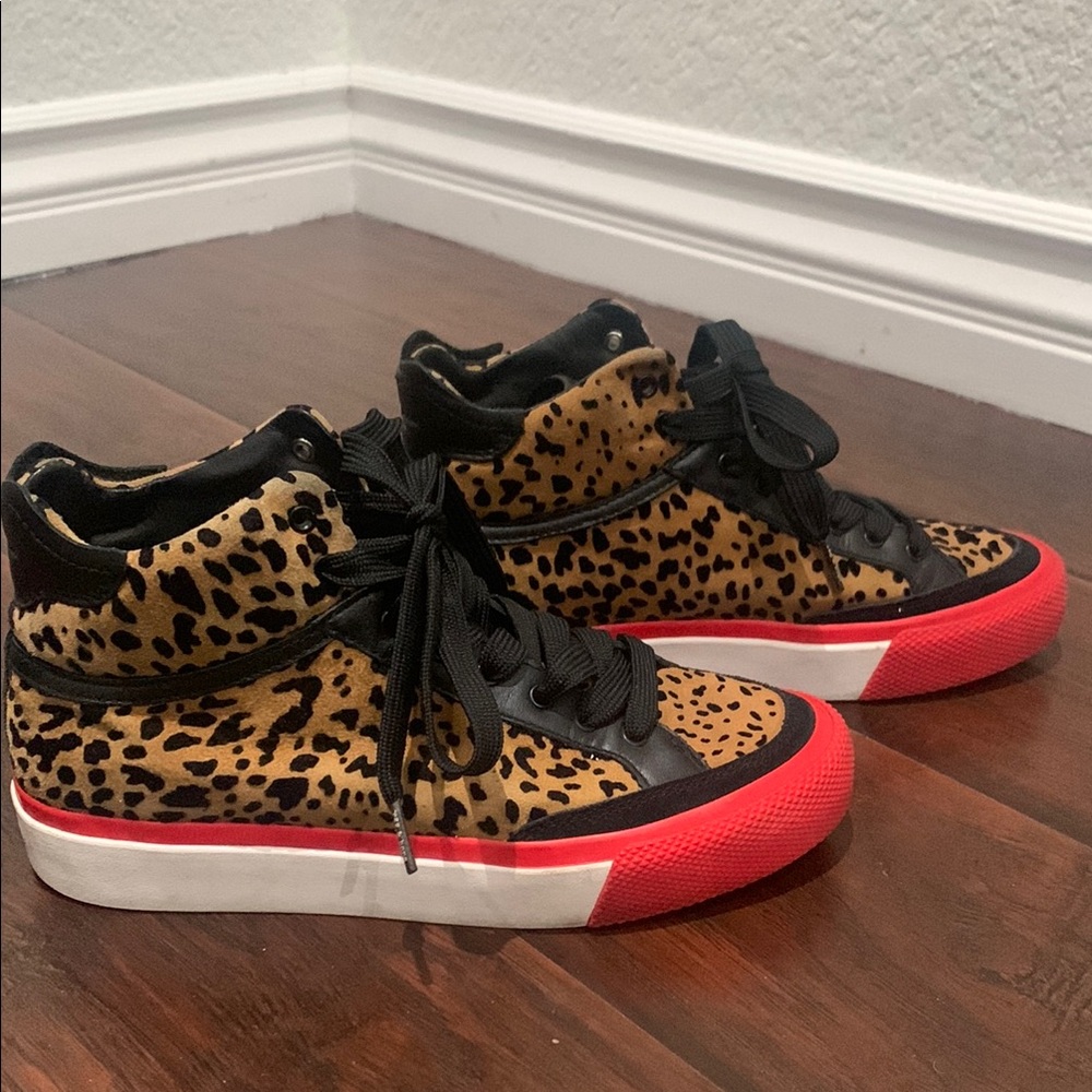 Rag&Bone Leopard Print High-Top Sneakers - image 2